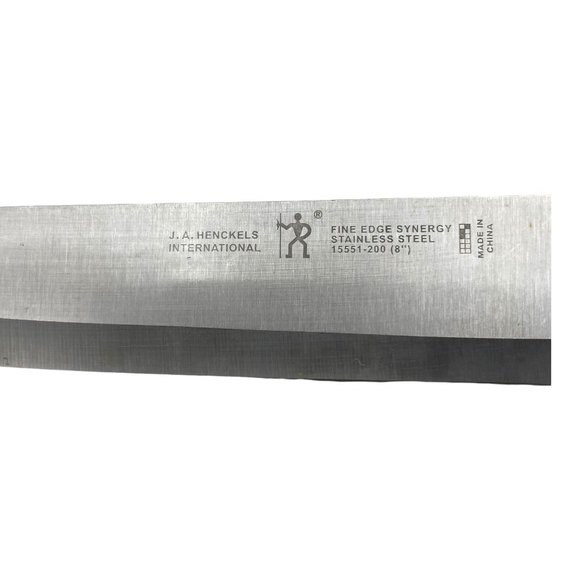 J.A. Henckels International Fine Edge Synergy Chefs Knife 15551 8" Steel Rubber - Picture 5 of 6